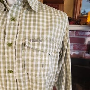 REDHEAD PLAID ANGLER LONG SLEEVE VENTED SHIRT M